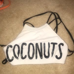 Coconut bikini top!
